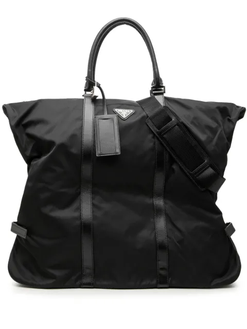Prada Pre-Owned 2013-2026 Saffiano Trimmed Tessuto Garment Bag travel bag