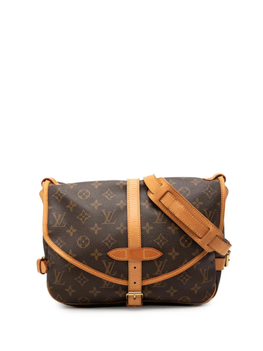 Louis Vuitton Pre-Owned 2002 Monogram Saumur 30 crossbody bag - Brown