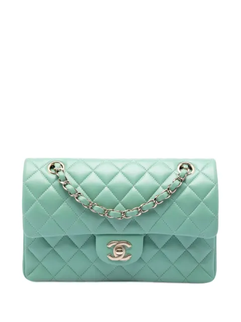 CHANEL Pre-Owned 2020 Small Classic Lambskin Double Flap shoulder bag