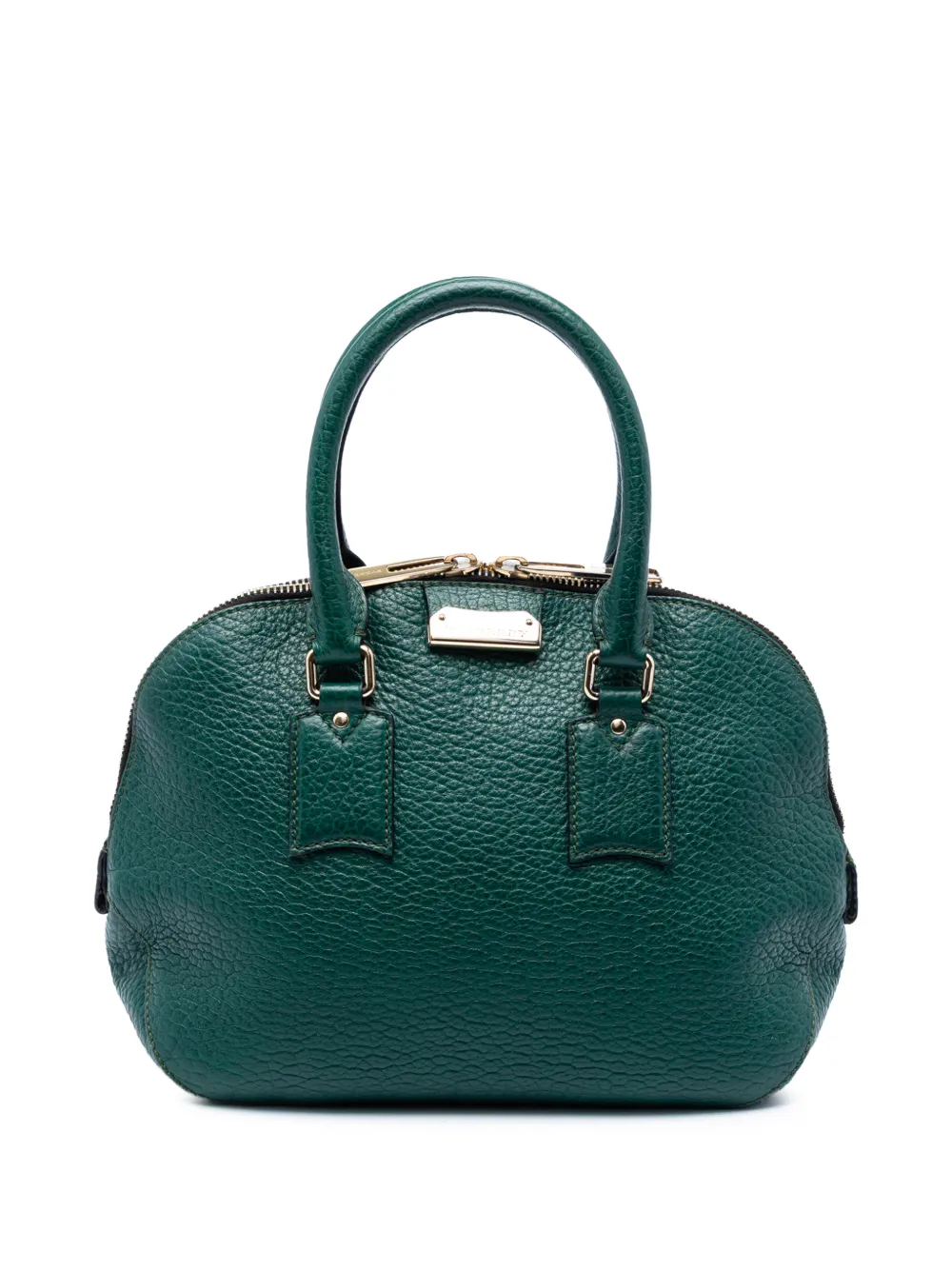 Burberry Pre-Owned 2000-2017 Small Grained Calfskin Heritage Orchard Bowling Bag satchel - Verde