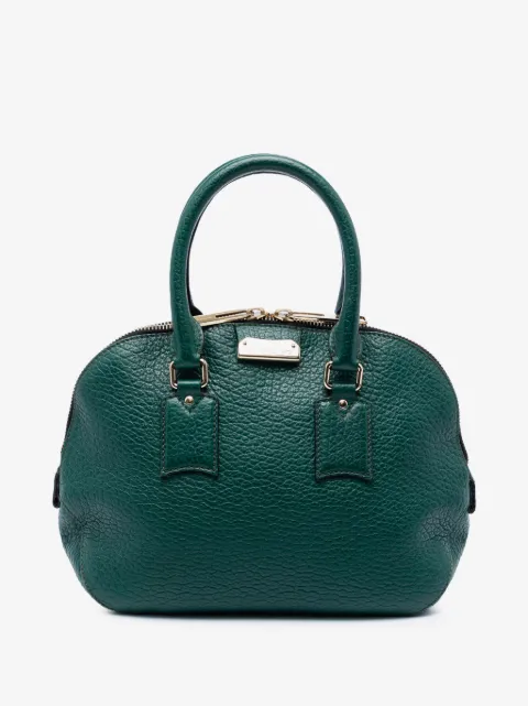 Burberry Pre-Owned 2000-2017 Small Grained Calfskin Heritage Orchard Bowling Bag satchel