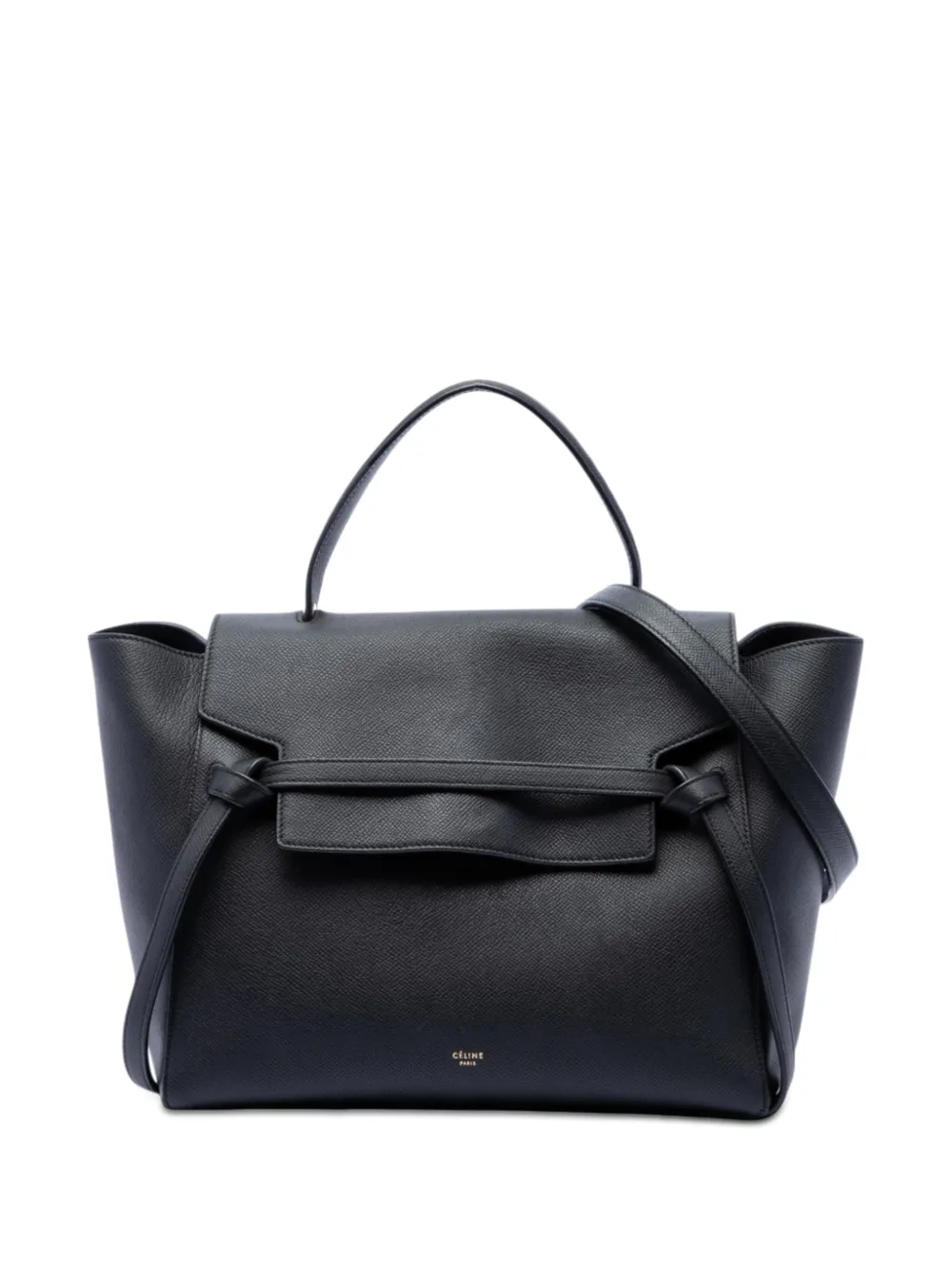 Celine Pre-Owned 2015 Mini Grained Calfskin Belt Bag satchel - Nero