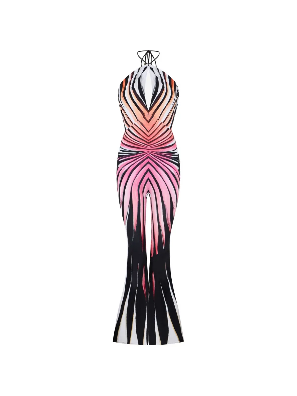 Roberto Cavalli Tuta intera Ray Of Paradise con stampa grafica - Nero
