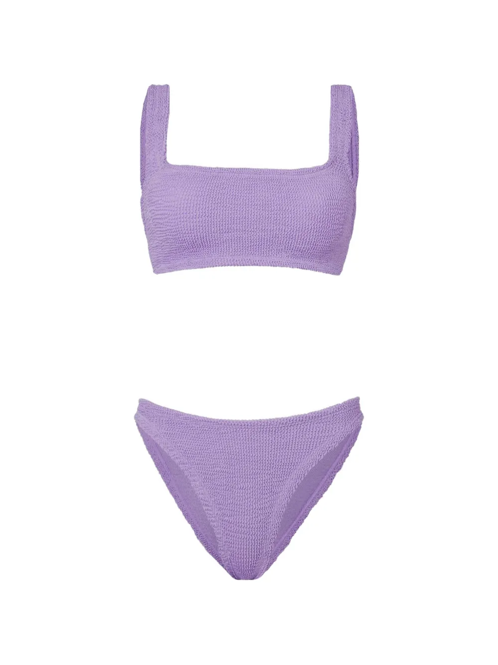Hunza G Coverage Xandra crinkle-effect bikini - Viola