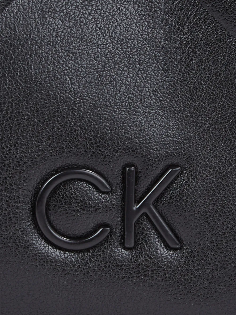 Calvin Klein Gewatteerde leren heuptas Zwart
