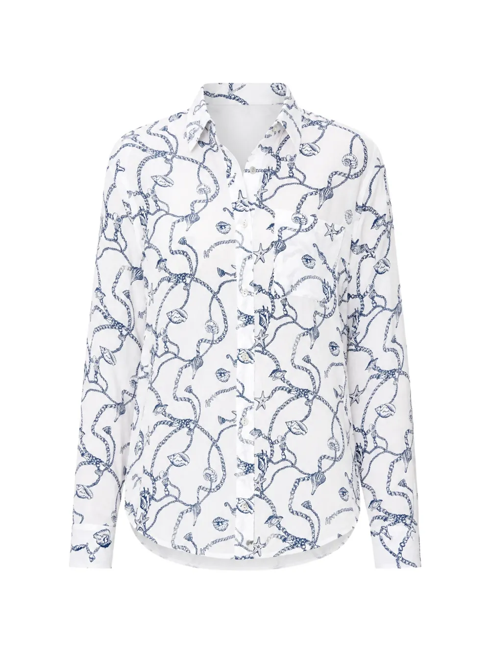 Rails Josephine shell-print shirt - Bianco