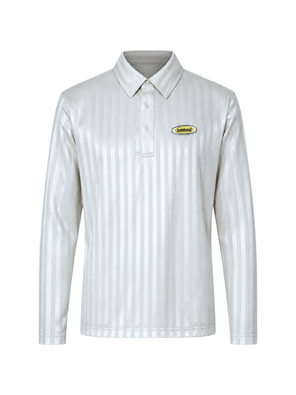 Metalwood Studio Player stripe-pattern long-sleeve polo shirt - Toni neutri