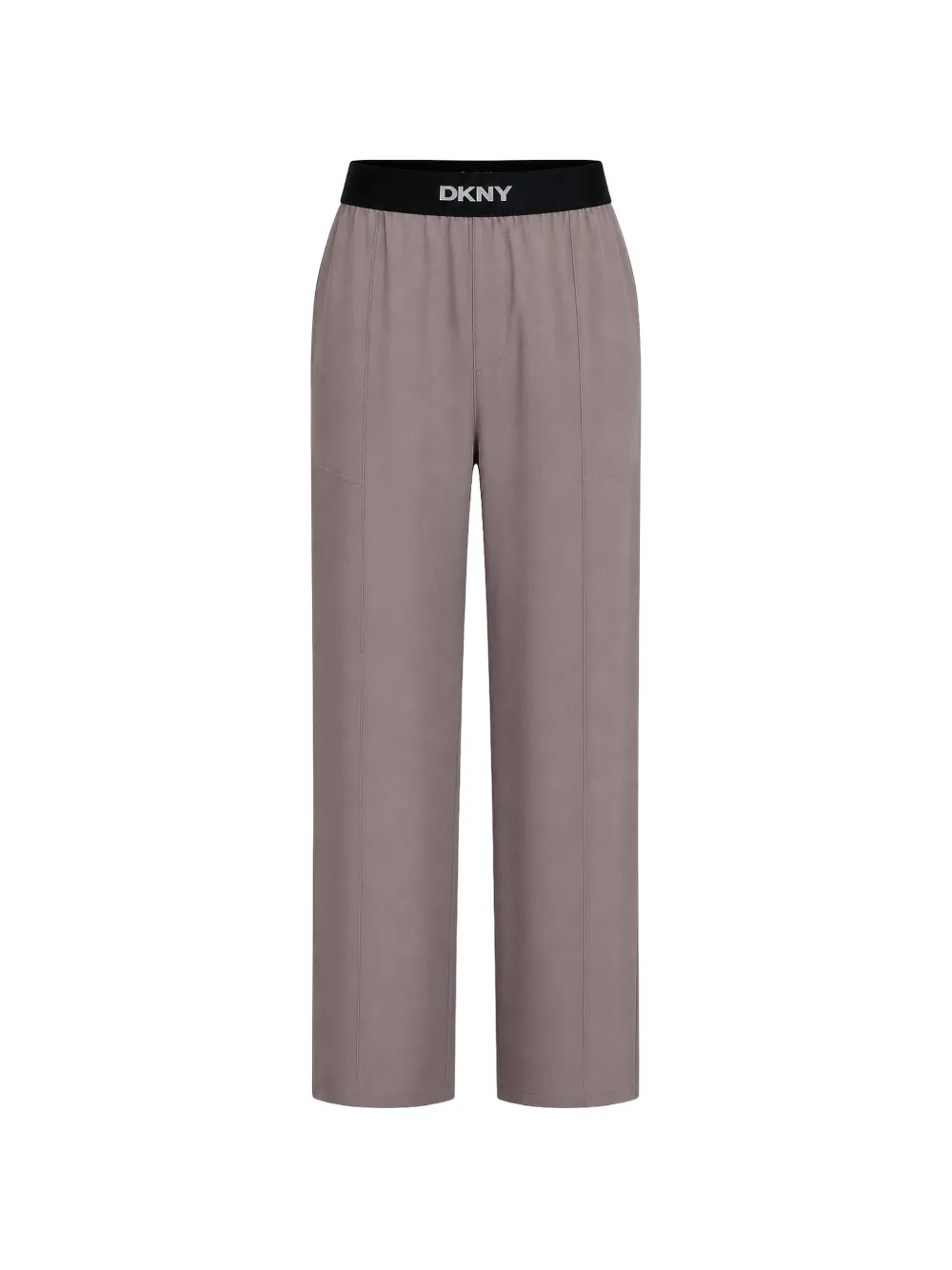DKNY elasticated wide-leg trousers - Grigio