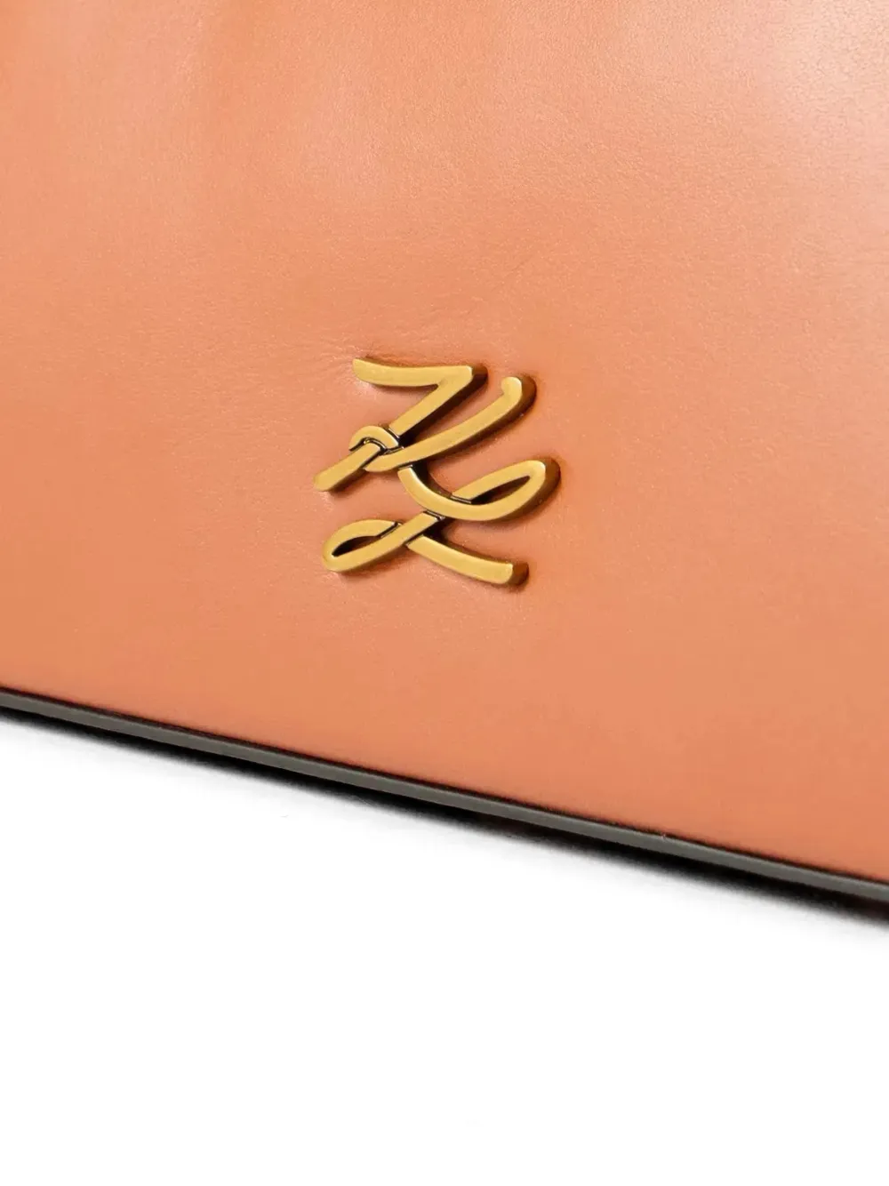Karl Lagerfeld K Autograph kleine schoudertas met logoplakkaat Bruin