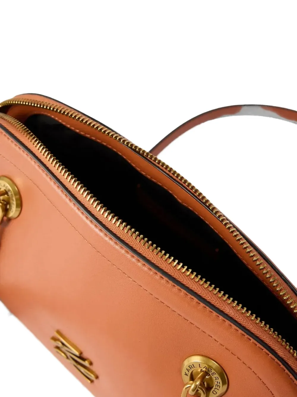 Karl Lagerfeld K Autograph kleine schoudertas met logoplakkaat Bruin