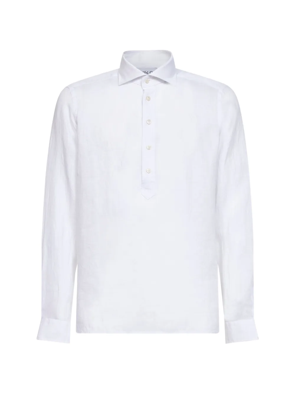 Guglielminotti long-sleeve popover shirt - Bianco