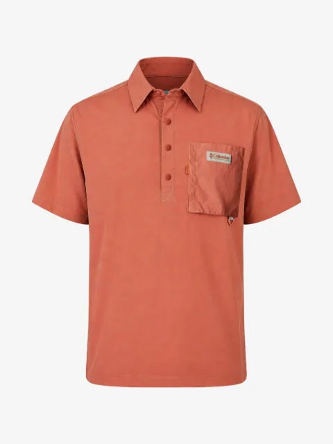 Columbia Cove Beach™ logo-patch chest-pocket shirt