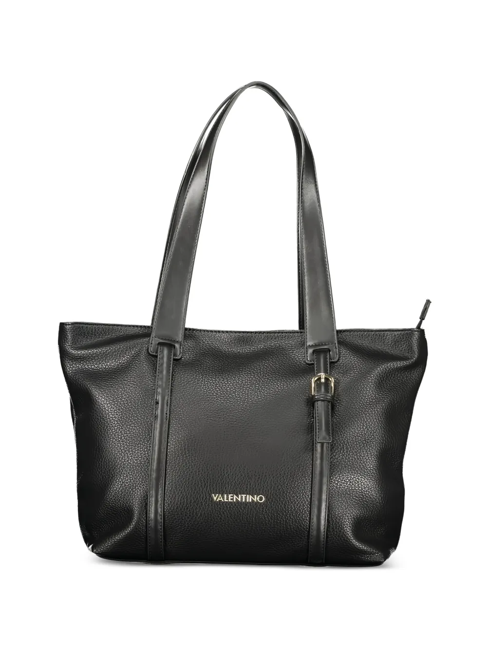 MARIO VALENTINO pebbled logo-lettering tote bag
