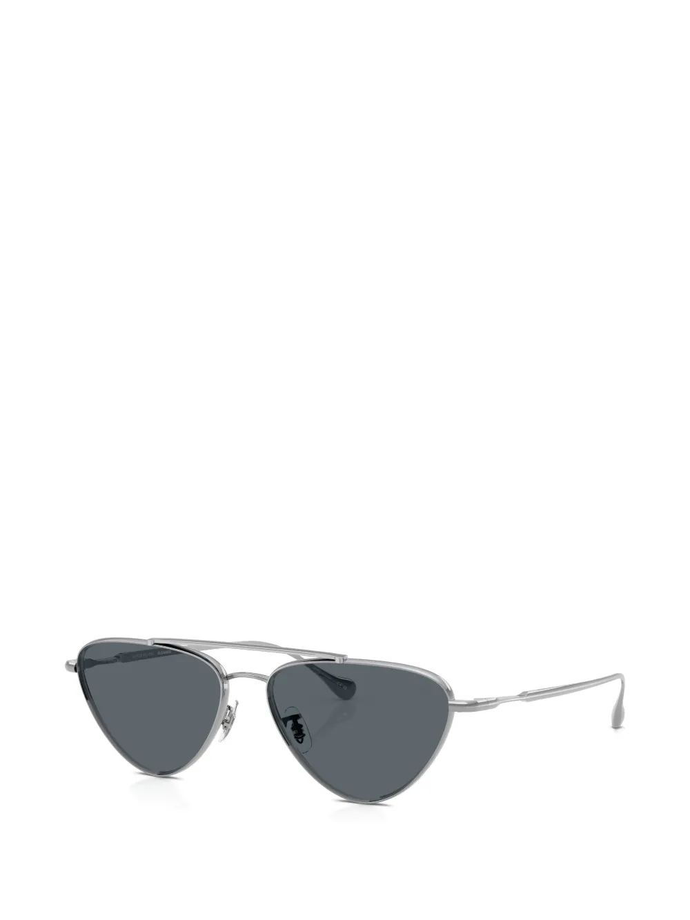 Oliver Peoples x Jil Sander Edition 1 zonnebril met piloten montuur Zilver