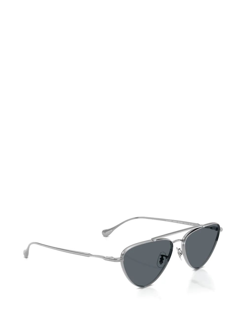 Oliver Peoples x Jil Sander Edition 1 zonnebril met piloten montuur Zilver