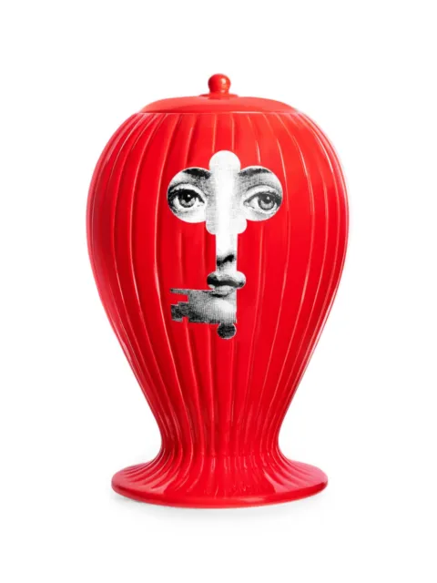 Fornasetti Chiave e Serratura ceramic vase
