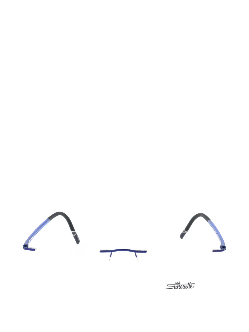 Silhouette rimless geometric-frame glasses - Blu