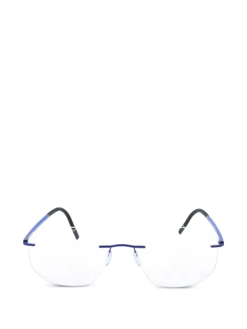 Silhouette rimless geometric-frame glasses
