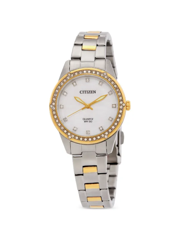 Citizens of Humanity Accent Crystal-embellished 28mm Watch in White