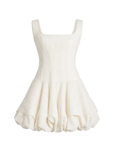 Simkhai crinkled-effect bubble-hem mini dress