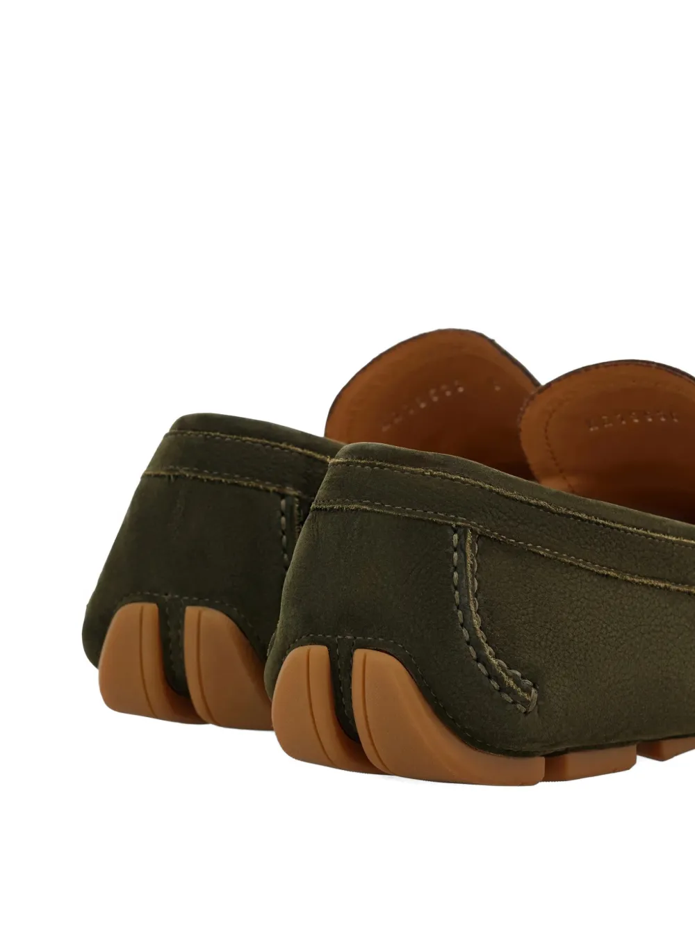Ferragamo Gancini woven-strap loafers Groen
