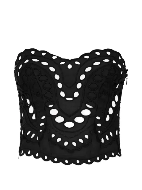 Charo Ruiz Ibiza Kai broderie-anglaise strapless top