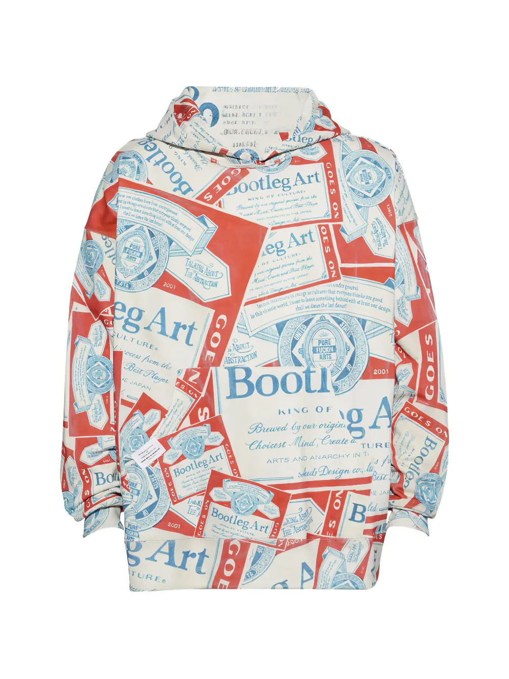 Talking About The Abstraction graphic-print hoodie - Red