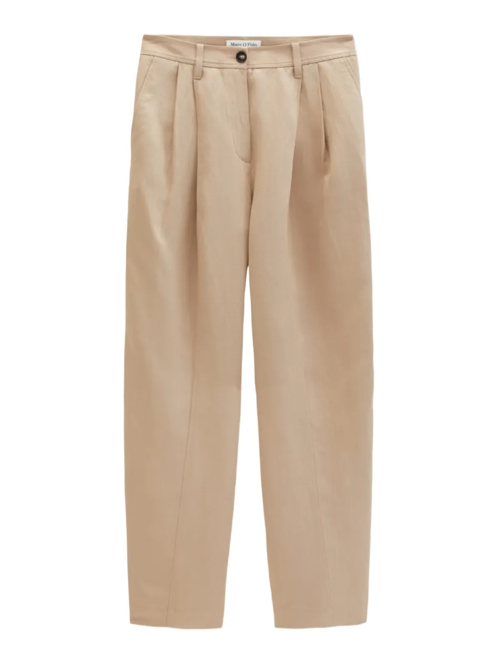 Marc O'Polo Geweven plooibroek Beige