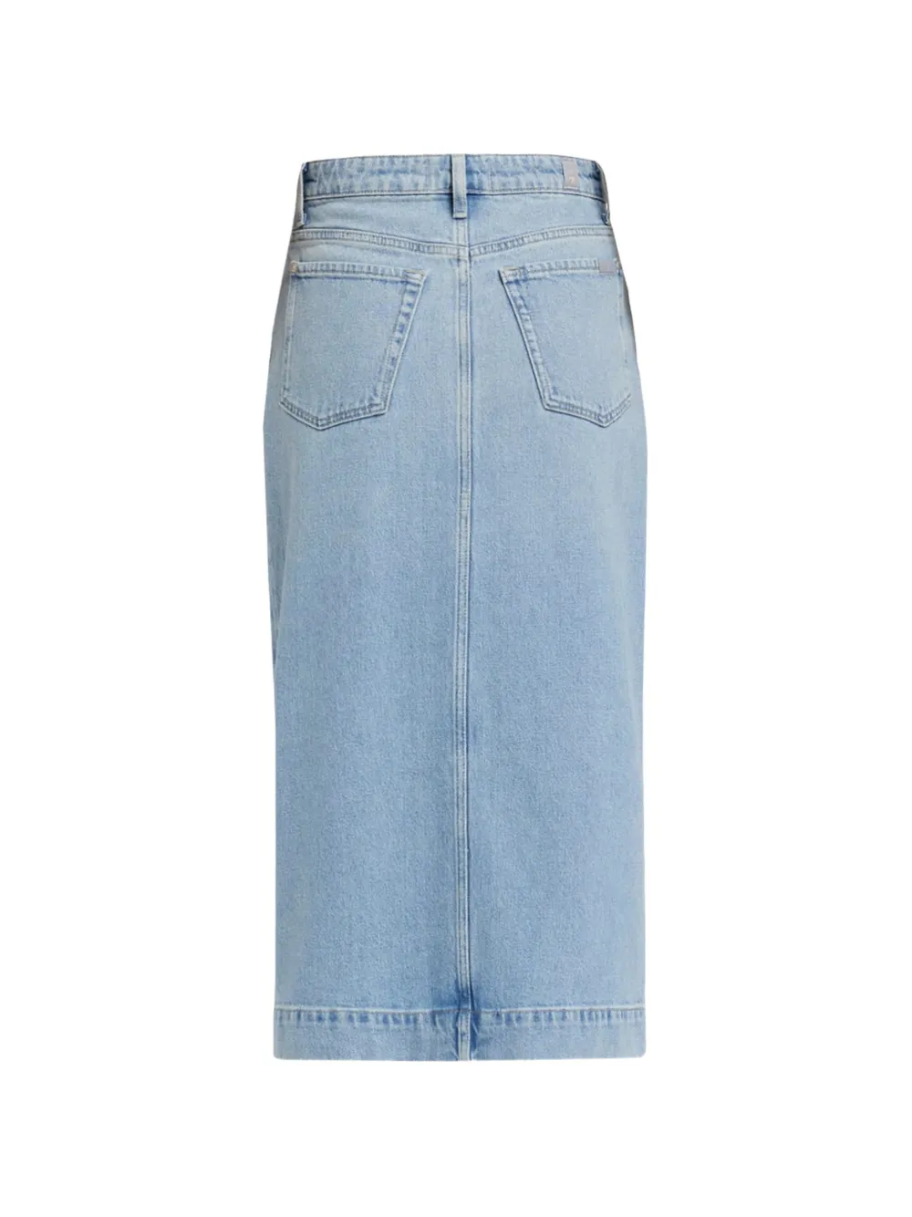 7 For All Mankind Midi-rok met knopen Blauw