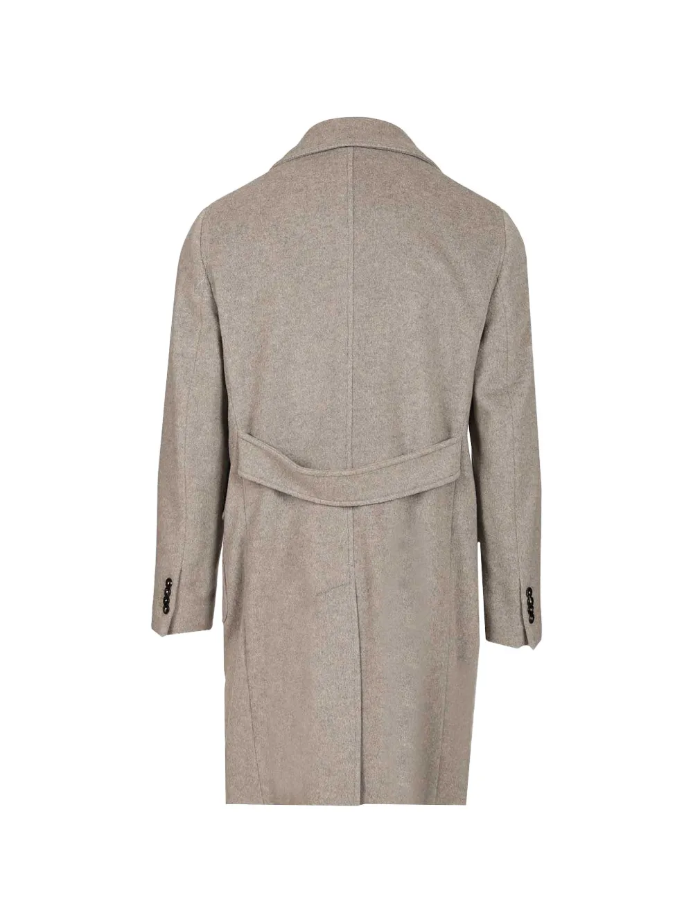 Al Duca D Aosta 1902 Ulster jas met dubbele rij knopen Beige