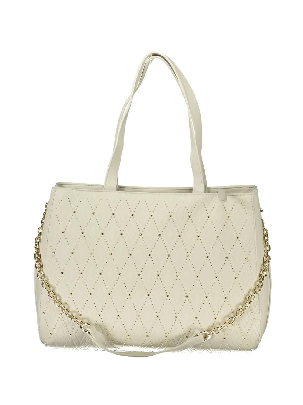 MARIO VALENTINO Borsa tote con borchie - Bianco