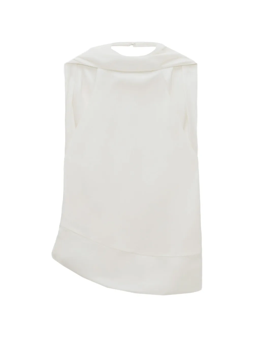 Simkhai Samira draped asymmetric blouse - Toni neutri