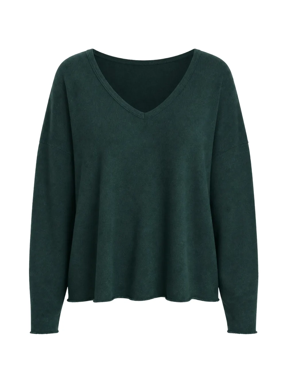 American Vintage V-neck long-sleeve sweater - Verde