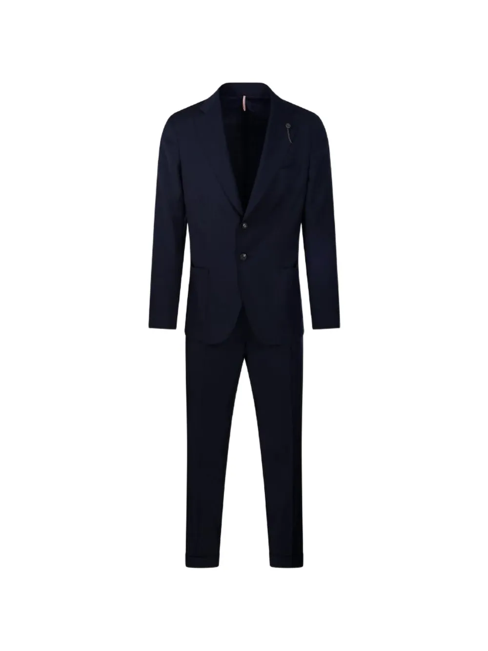 Santaniello pleated-detail buttoned suit - Blu