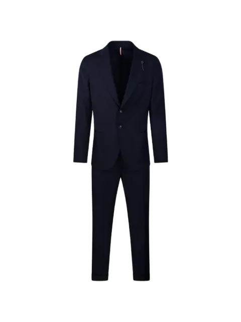 Santaniello pleated-detail buttoned suit