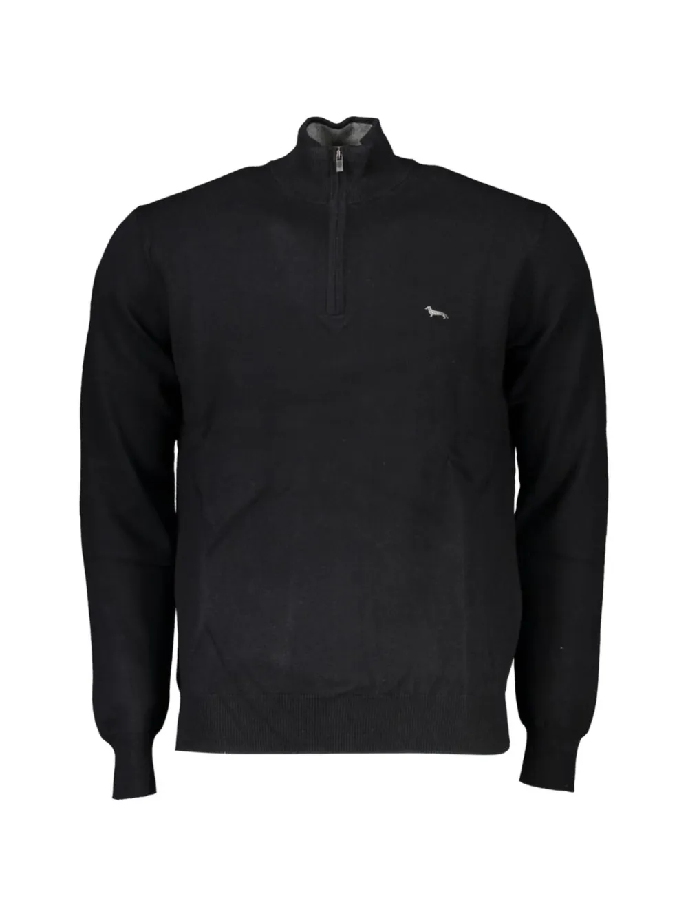 Harmont & Blaine embroidered-logo half-zip sweater