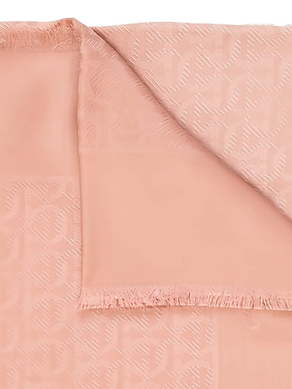 Ferragamo Sjaal met jacquard Roze