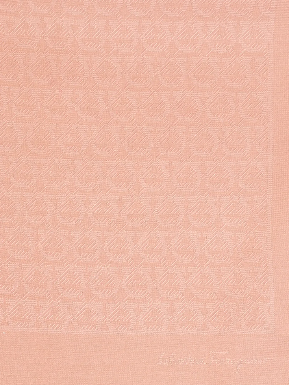 Ferragamo Sjaal met jacquard Roze