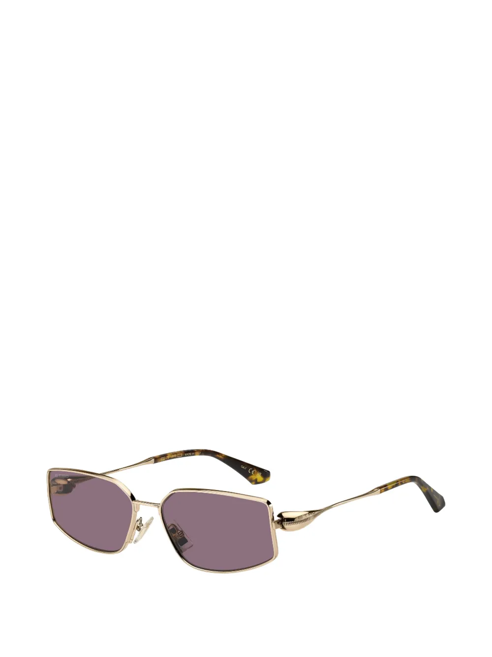 ETRO Zonnebril met geometrisch montuur Goud