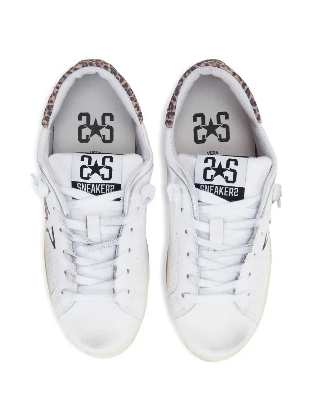 2 Star Prime Star leopard-print sneakers Wit