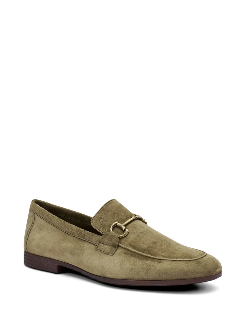 FRAU Suède loafers met gespdetail Groen