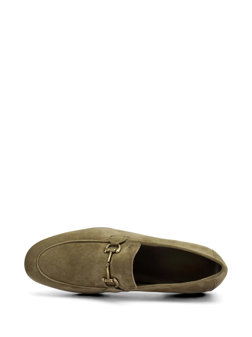 FRAU Suède loafers met gespdetail Groen