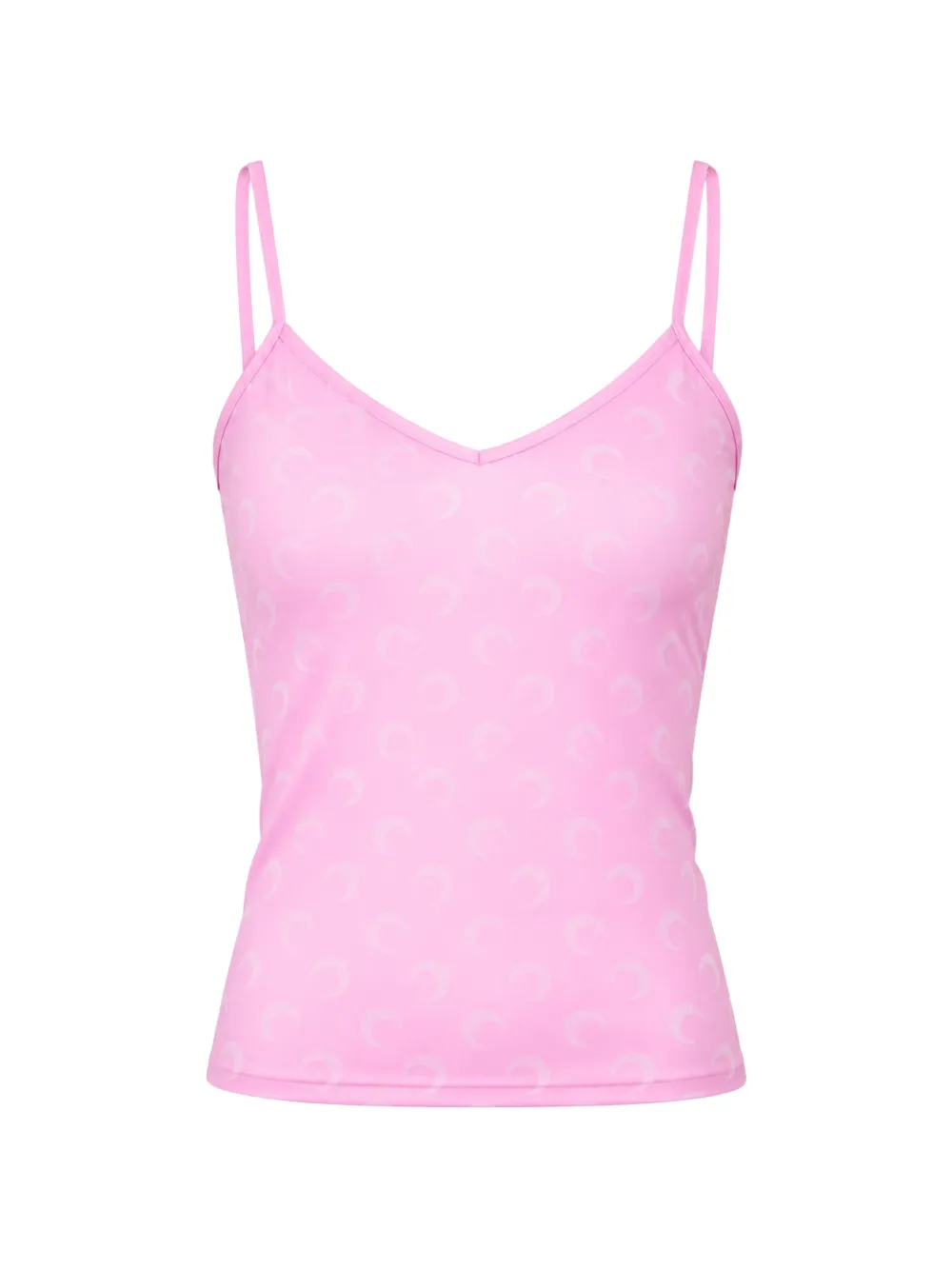 Marine Serre Moon-detail crop top - Rosa