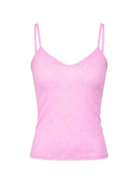 Marine Serre Moon-detail crop top