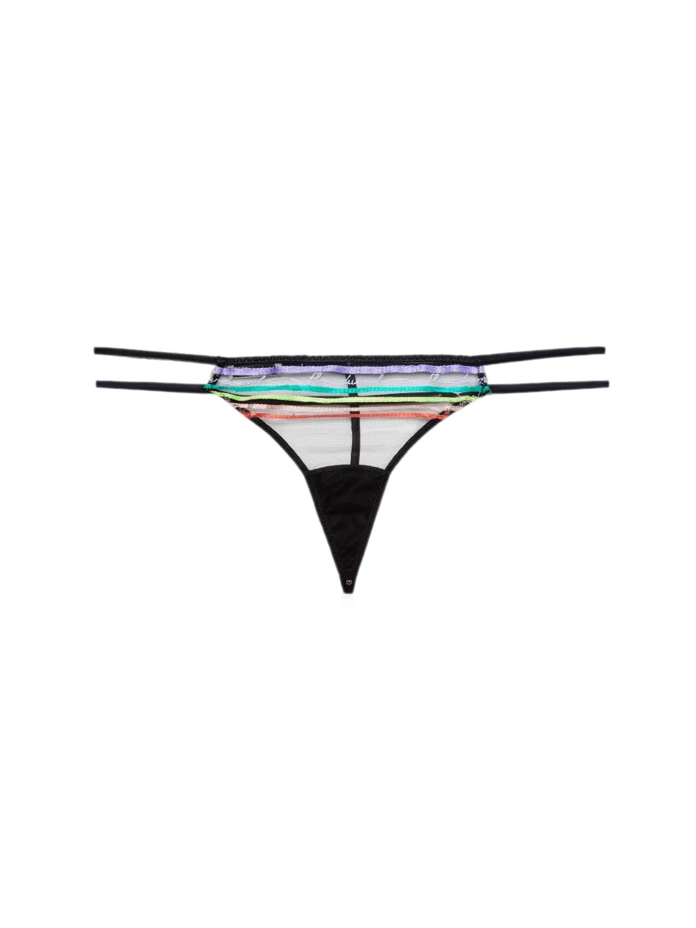 Fleur Du Mal Taste Le Rainbow V-string Zwart