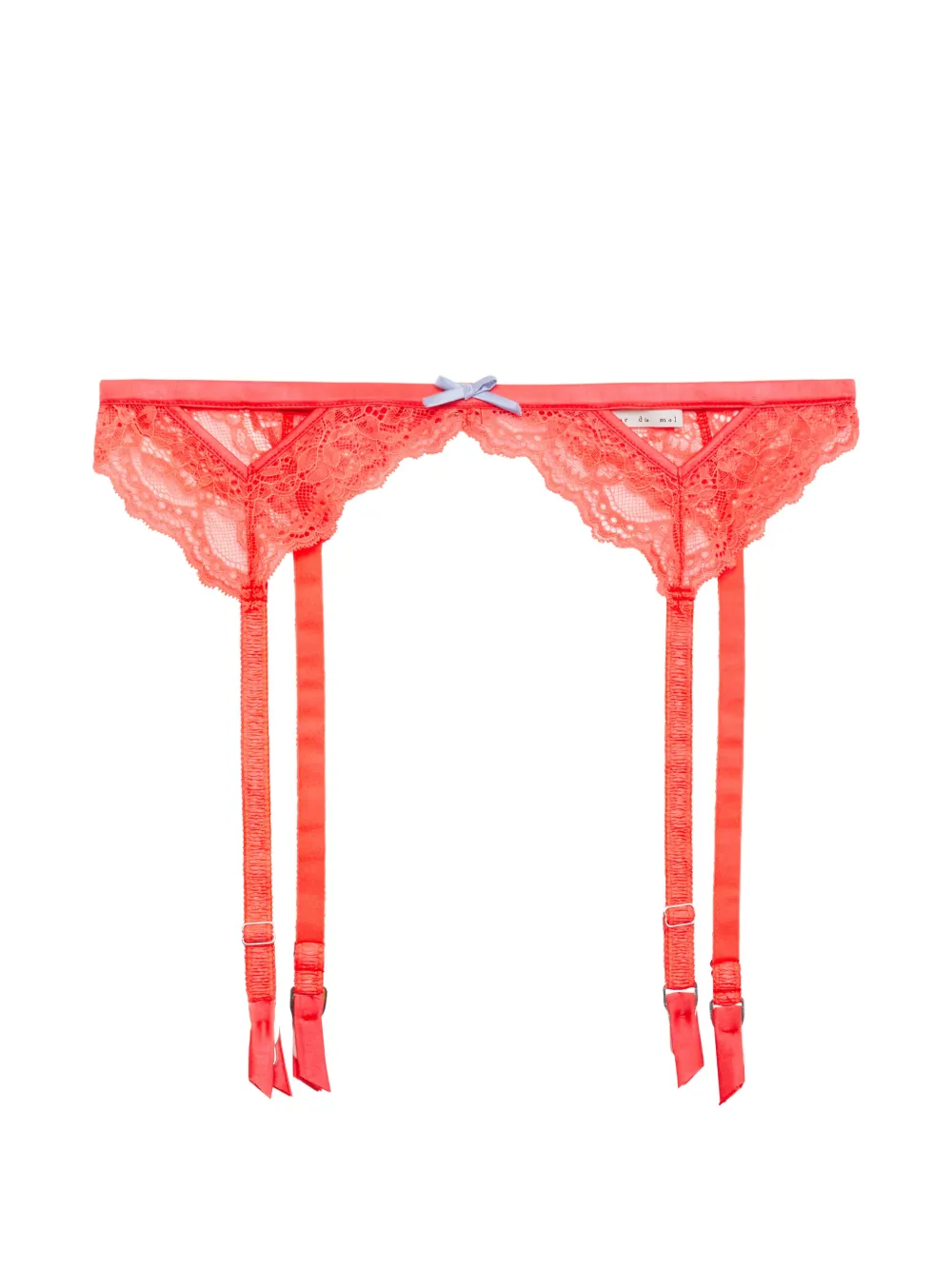 Fleur Du Mal Bianca lace garter belt - Red