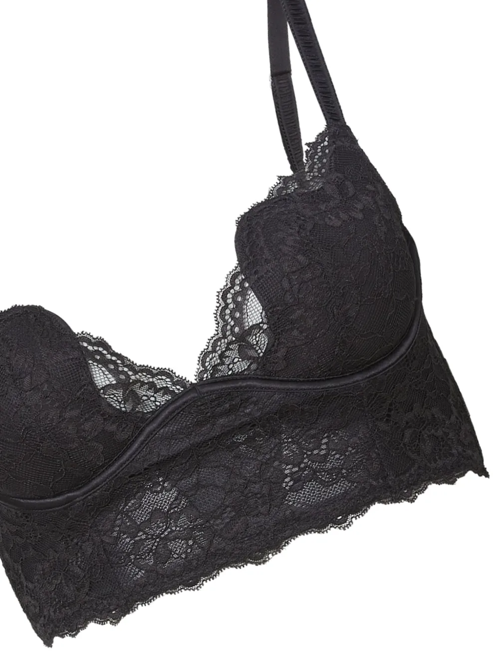 Fleur Du Mal Bianca bh met kant Zwart