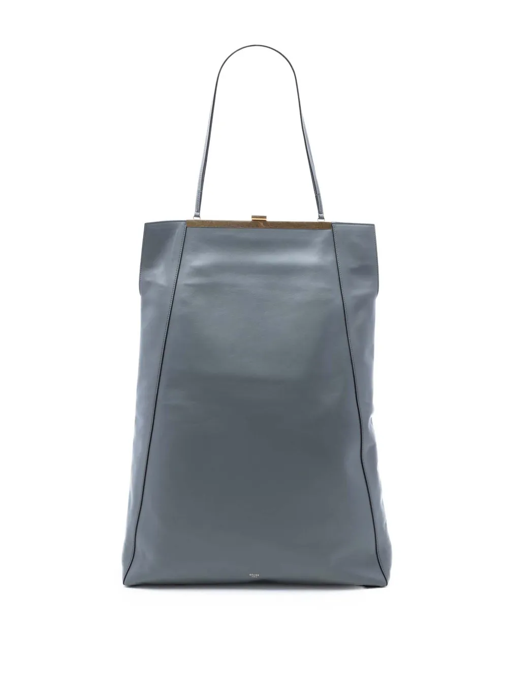 Celine Pre-Owned 2017 Smooth Calfskin Clasp Cabas tote bag - Grigio