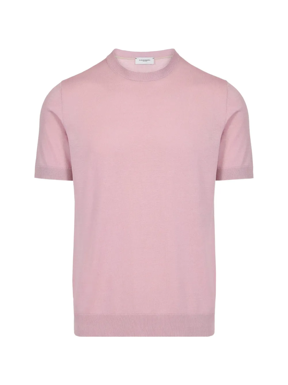 Paolo Pecora short-sleeved crew-neck sweater - Rosa