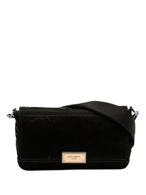Dolce & Gabbana Pre-Owned 2010-2026 Nylon Logo Plaque Messenger Bag crossbody bag